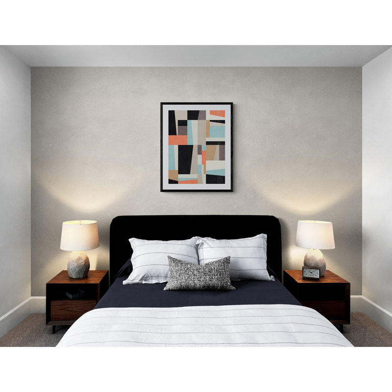 Geometric Pattern Print by Angel Estevez, Black Framed Paper, 31.25" H x 25.25" W