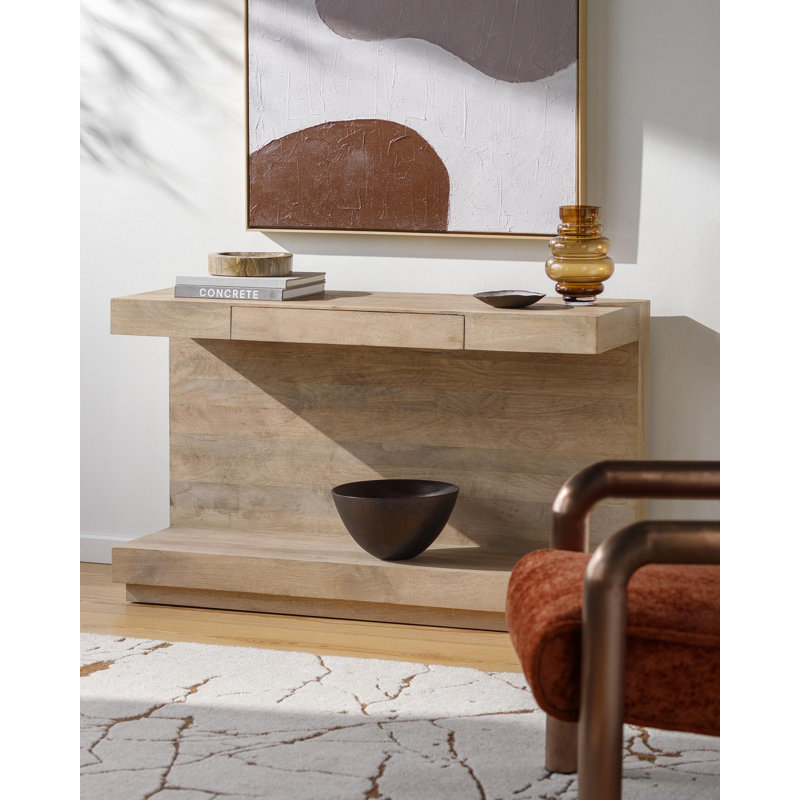 Sonora Modern Console Table, Natural