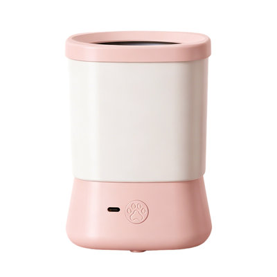 Nettoyeur automatique de pattes pour chien, laveuse de pattes rechargeable à 2 vitesses avec brosses en silicone doux à 360 °, tasse de nettoyage de patte pour chiens et chats