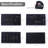 8 Pack Stackable Jewellery Organizer Stackable Trays For Drawers,Jewellery Drawer Inserts Container Display Case Storage With Removable Dividers-Black
