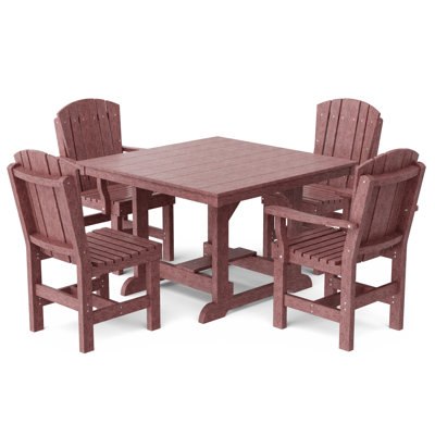 Heritage 5-Piece 44" x 44" Dining Set