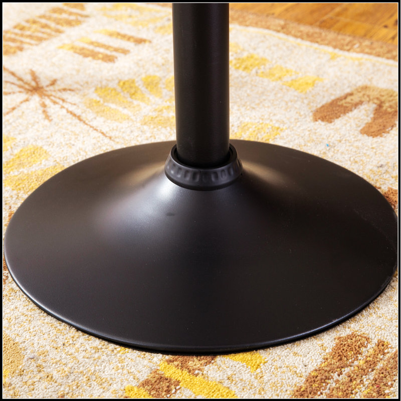 Tabouret de bar pivotant en cuir reconstitué Belham, ensemble de 2, parfait pour les sièges modernes et polyvalents
