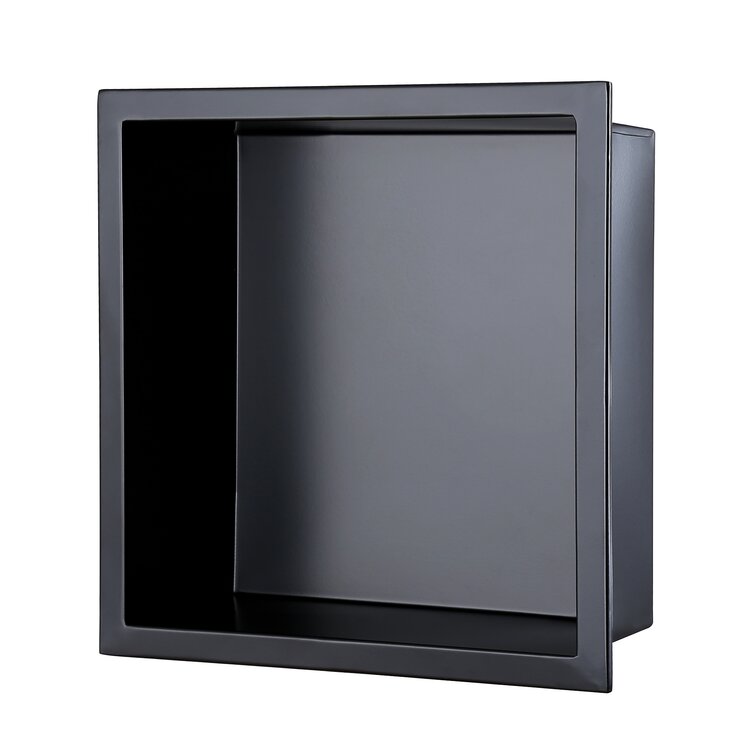 AKDY 8-in x 36-in Matte Black Stainless Rectangular Shower Niche in the Shower  Shelves & Accessories department at