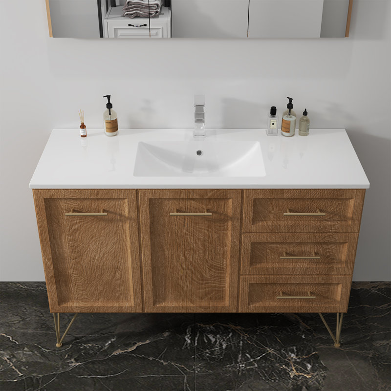 Comptoir de meuble-lavabo en résine 48 po