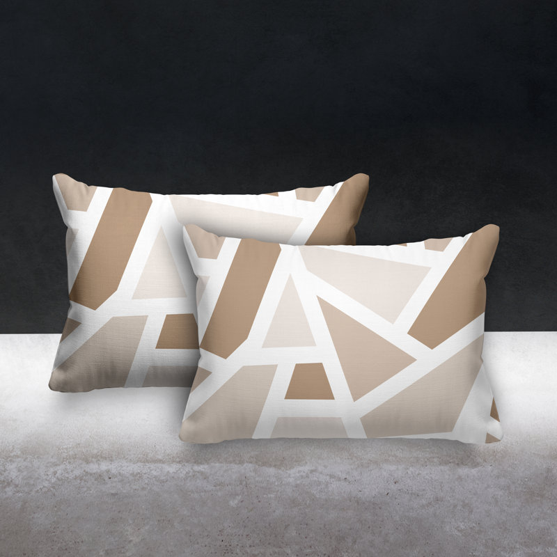 Coussin carré intérieur / extérieur Marion, Beige