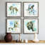 Cadre photo, ensemble de peintures sur papier