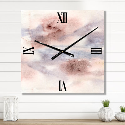 Horloge murale pastel