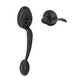 Plymouth Lower Half Handleset with Accent Door Lever (Deadbolt Sold Separately)