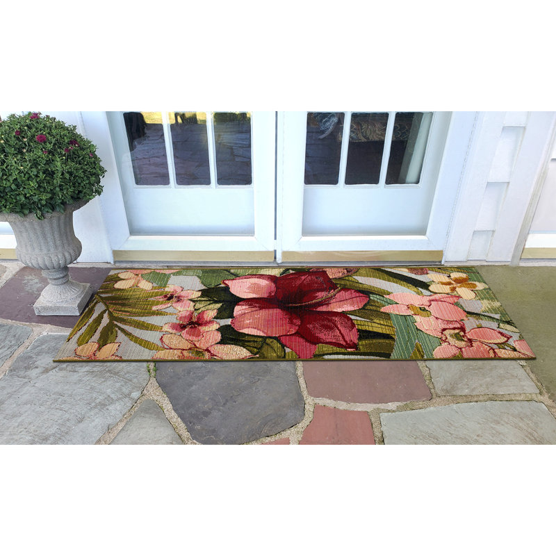 Kenilworth Floral Indoor / Outdoor Rug, Runner 1'11" x 7'6"