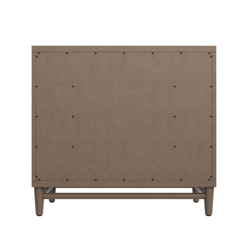 Portland 36'' W Single Vanity, Whitewashed Walnut, Siberian, 8" Widespread
