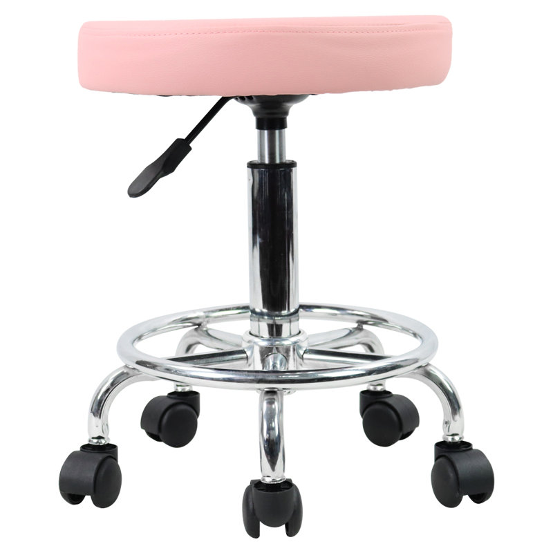 Tabouret de laboratoire à hauteur réglable, Rose