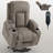 Infinite Position Single Motor Up To 350 LBS Power Lift Recliner Chair For Elderly, Heavy Duty Motion Mechanism With 8-Point Vibration Massage And Lumbar Heating, USB Charging Port, Cup Holders-1457846592
