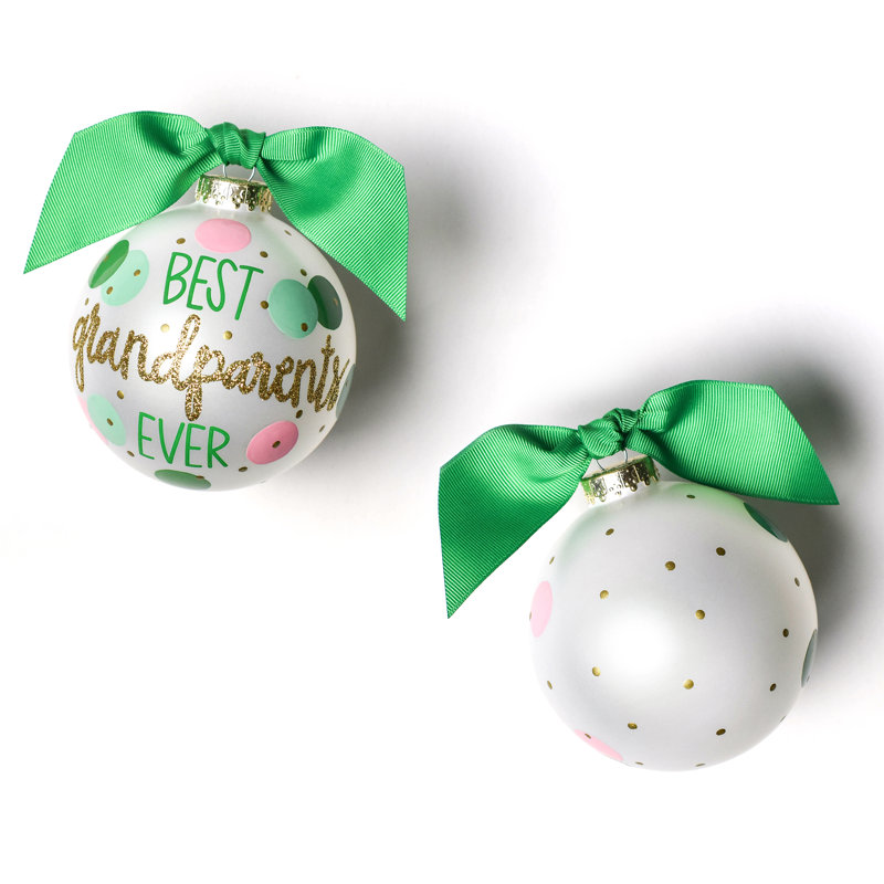 Ornement boule en verre best parents