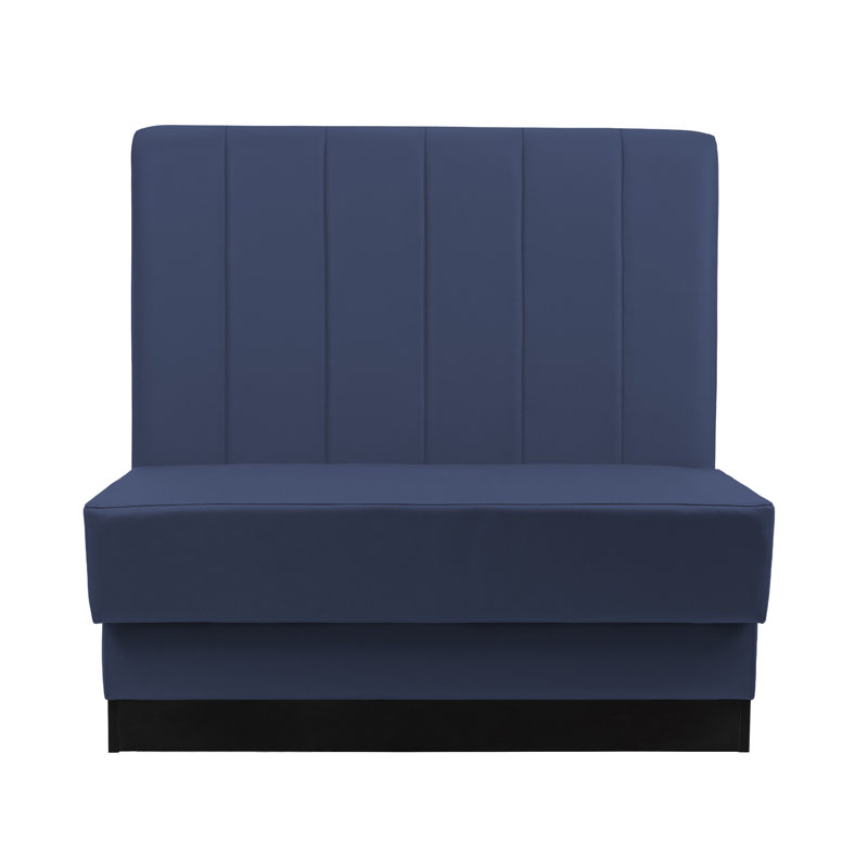 Six-Channel Single-Sided Restaurant Booth Seating - Navy, Navy