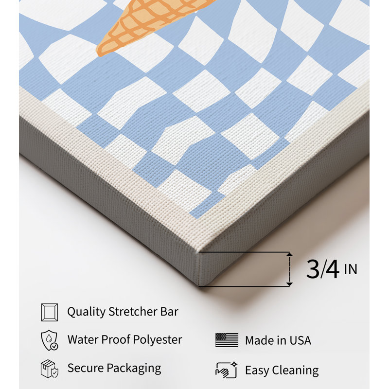 Cornet de glace, Unframed, Canvas, 16"H x 20"W