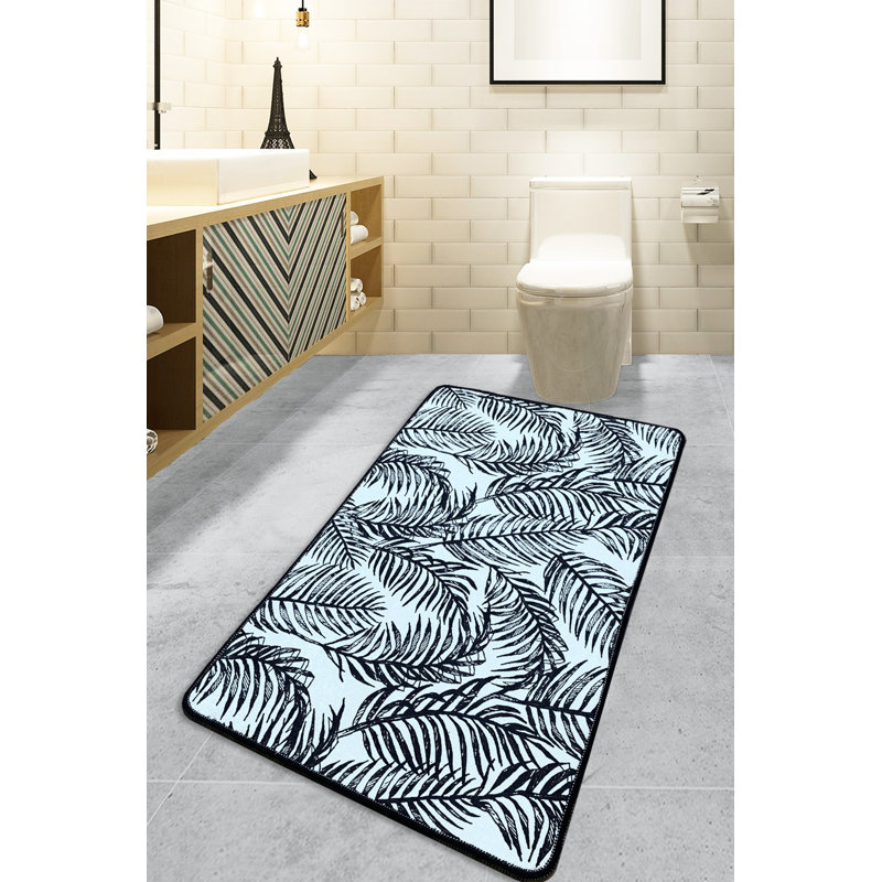 Tapis de bain antibactérien | 100% polyester, 27,6 po x 47,2 po | Sous-tapis antidérapant, hauteur de poils de 0,4 po | Lavable à la machine à 86 ° F, facile d'entretien | Parfait pour la salle de bain, la cuisine et la salle de lavage