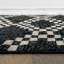 Tapis noir et blanc Modern Modern-773668354