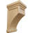7"W x 7 1/2"D x 13"H Fluted Mission Corbel, Maple (2-Pack)-91262020-124391184