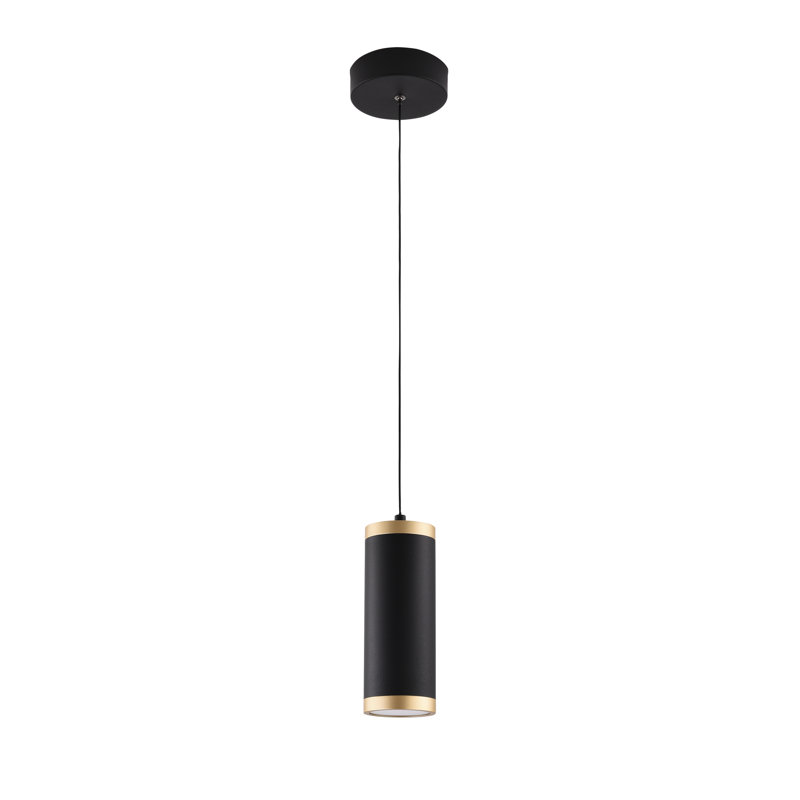 Luminaire suspendu cylindrique 1 lumière DEL Lysiane