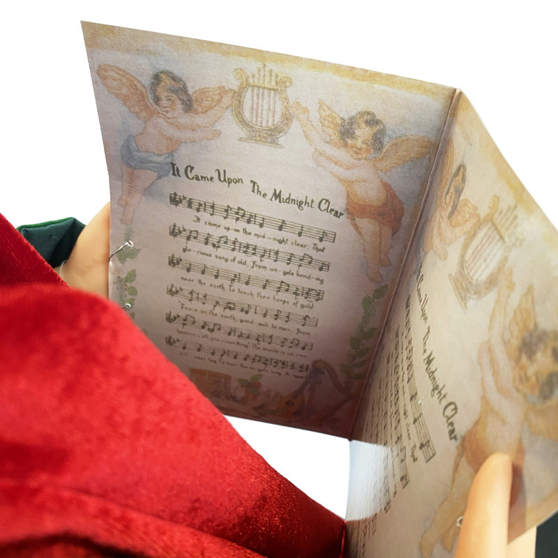 Dickens et choristes, 4 pièces, H 37 po x l 12 po x P 12 po