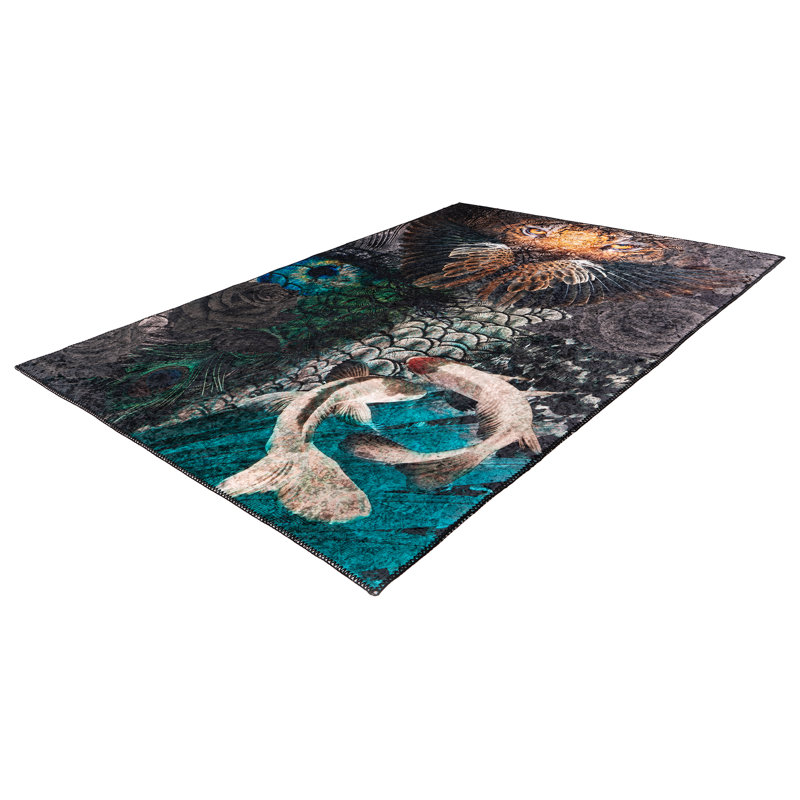Catryn Uni Jacquard Area Rug, Rectangular 160 x 230cm