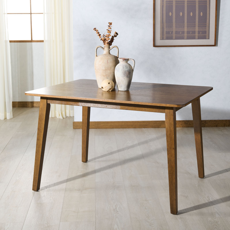 Bellalexa 48" Wood Dining Table, Medium Oak