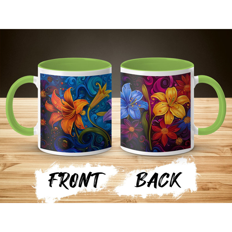 Ceramic Coffee Mug, Light Green