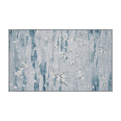 Tapis gris lavable à la machine