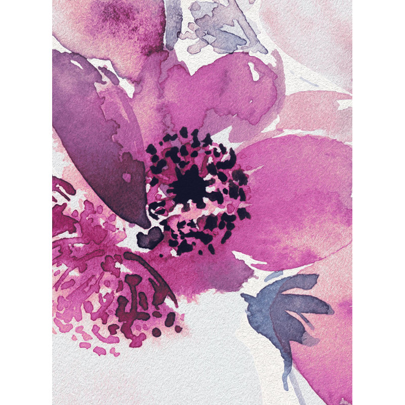 Panneau de papier peint adhésif Mirelle, Rose, L 96 po x l 96 po