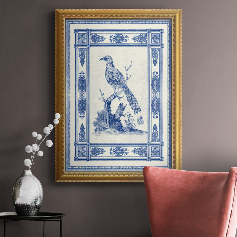 " Toile De Jouy II ", 20" H x 16" W x 2.5" D