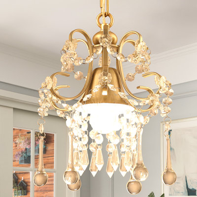 Lustre empire en cristal 1 lumière à intensité variable Jamei