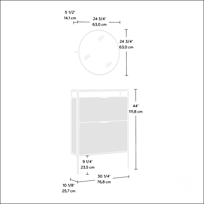 Wall-Mounted Shoe Cabinet