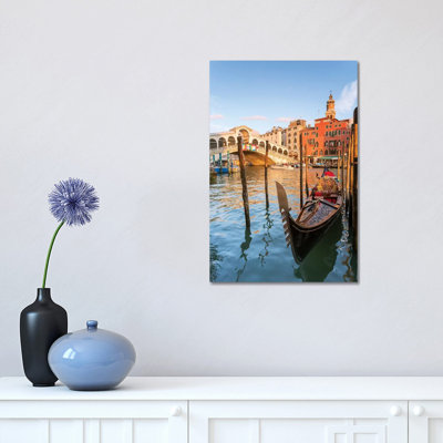 Rialto Bridge At Sunset, Venice by Matteo Colombo - Wrapped Canvas Print