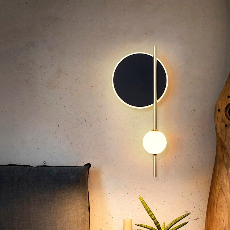 Metal LED Armed Sconce