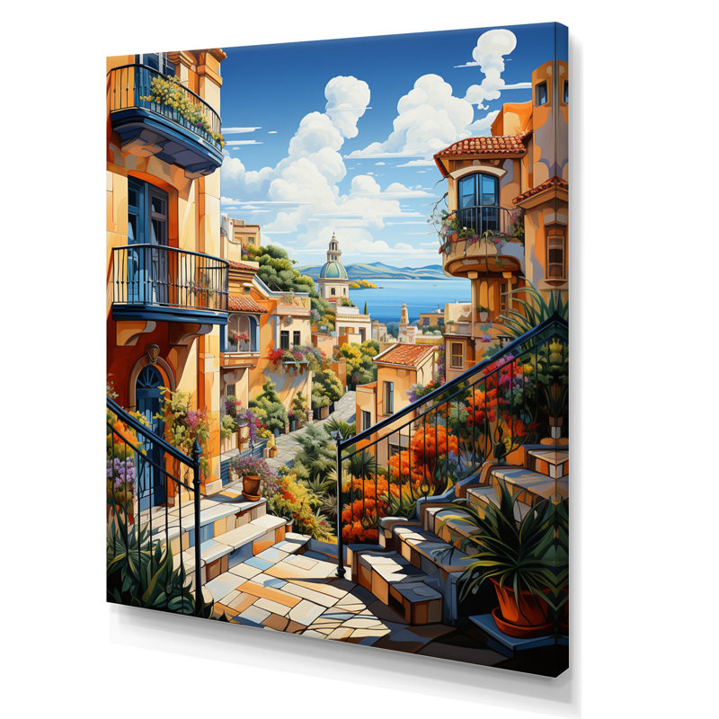 Ville de Barcelone Popart I - art mural de Barcelone, H 40 po x l 30 po x P 1,5 po, Toile tendue