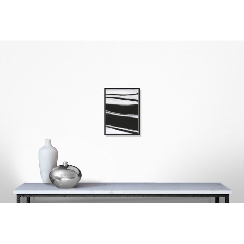 «Bold Strokes - 2 - Floater Frame», reproduction d'art sur toile, H 24 po x l 18 po x P 2 po, Cadre noir