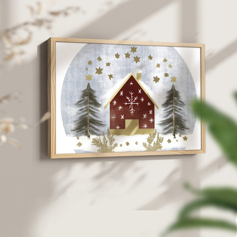 Art de Noël - CXLI - Reproduction encadrée - Restickable, Naturel, H 11 po x l 14 po