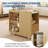 Mobile Sideboard, Natural with Charging Station, 2 AC Outlets USB Type-C, Dining Room Bedroom-879406819