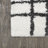 Arenal Geometric Grid Shag White/Gray Rug-1370508904