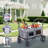Folding Wagon Stroller for 2 Kids, Adjustable Handle, All-Terrain Shock-Absorbing Wheel, Detachable Tray, Diaper Bag-116818975