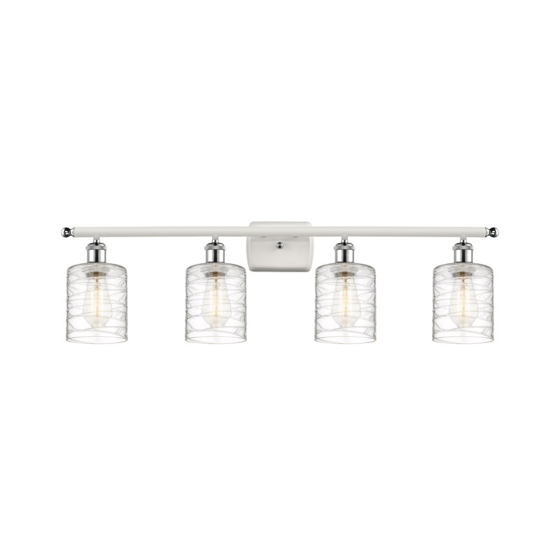 Éclairage de salle de bain à intensité variable 4 lumières Leilani, Ampoule incandescente rétro de 60 watts