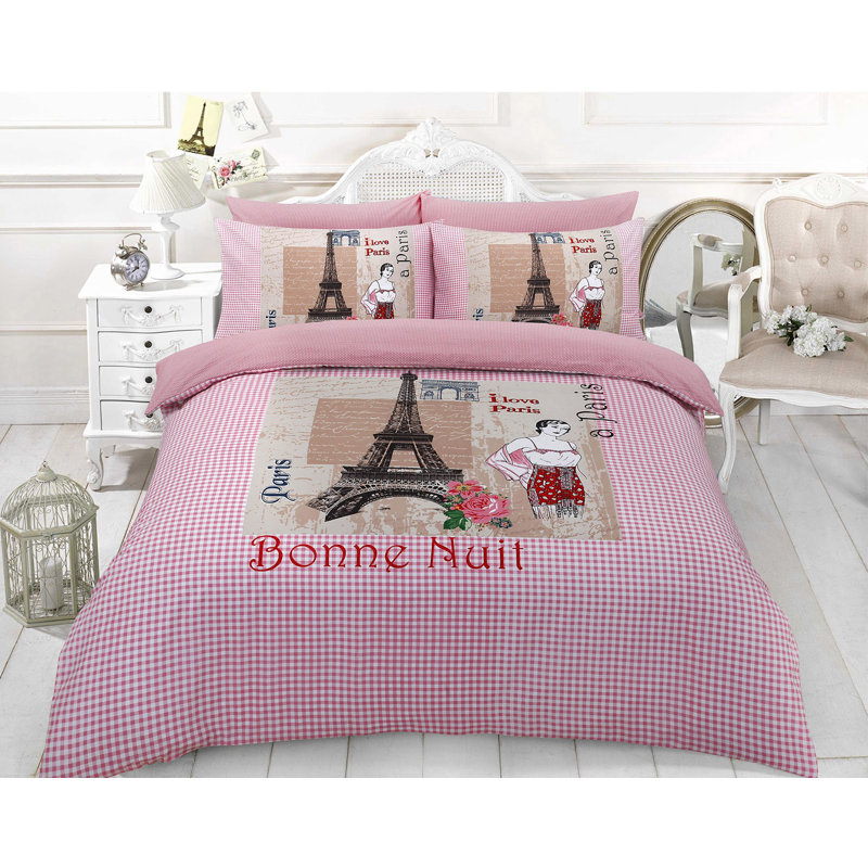 Garman Gingham Duvet Cover Set with Pillowcases, Super King Duvet Cover + 2 Standard Pillowcases