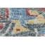 Tapis en laine noué à la main en gris / bleu / rouge-69674904