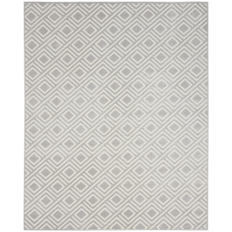 Tapis d'intérieur gris clair Ebern Designs Garp, Rectangle 7 pi 10 po x 9 pi 10 po