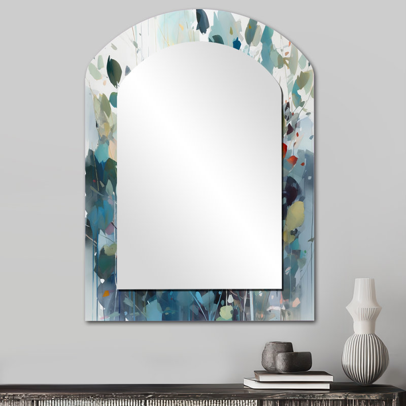 Miroir mural Green Leaf Foliage III, 34 po x 25 po