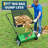 Efficient Yard Cleanup Push Lawn Sweeper – 26-Inch, 7 Cu. Ft. Capacity, Enhanced 4-Brush System, Adjustable Height, Steel Frame, Manual Leaf & Debris Collector, Green+Black-124363225