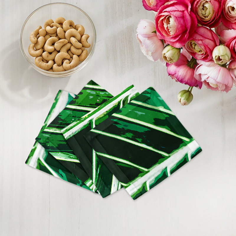 Square Napkins, Green 