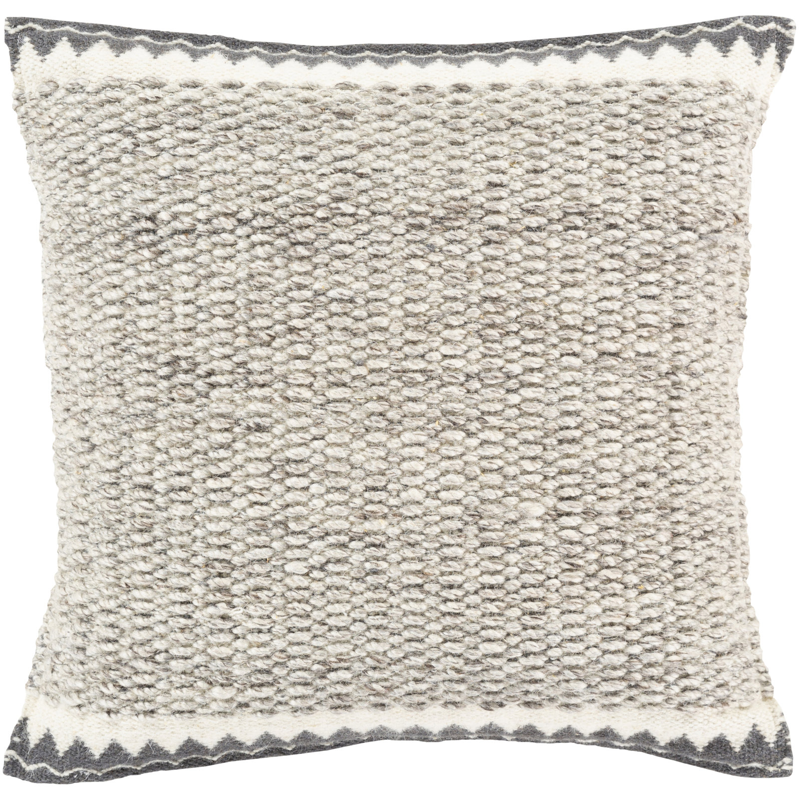 Reni Wool Throw Pillow, Polyester/Polyfill, 20"H x 20"W