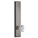Grandeur Fifth Avenue Tall Plate Single Dummy with Chambord Crystal Door Knob
