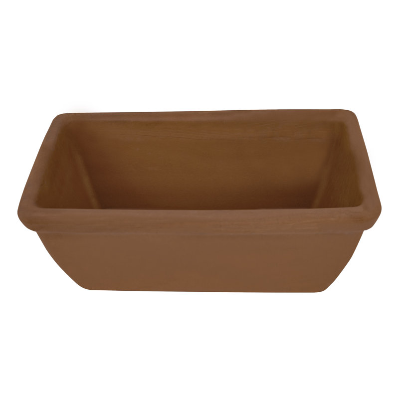 Terra Cotta 12.75 In. Dia X 5.5 In. H Indoor/outdoor Natural Clay Window Box Pot 